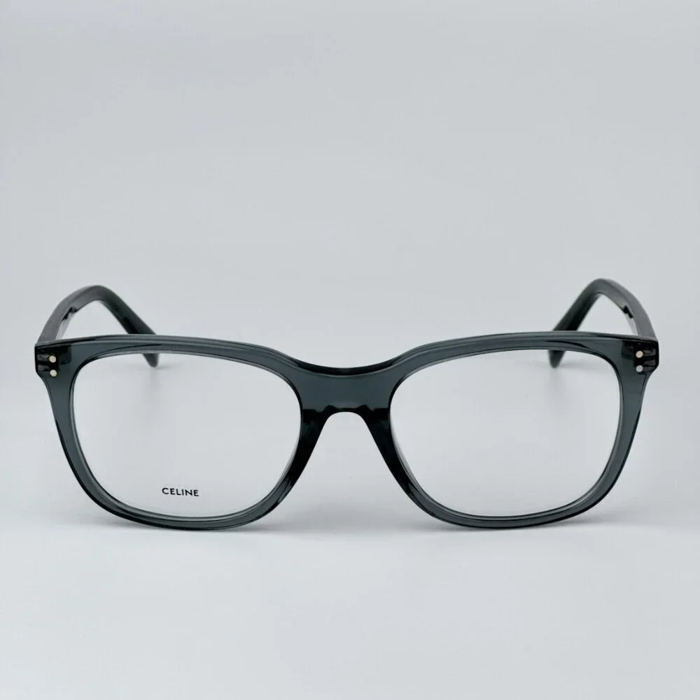 Celine CL50082I 090 BRAND NEW Eyeglasses Transparent Grey Blue Square Unisex